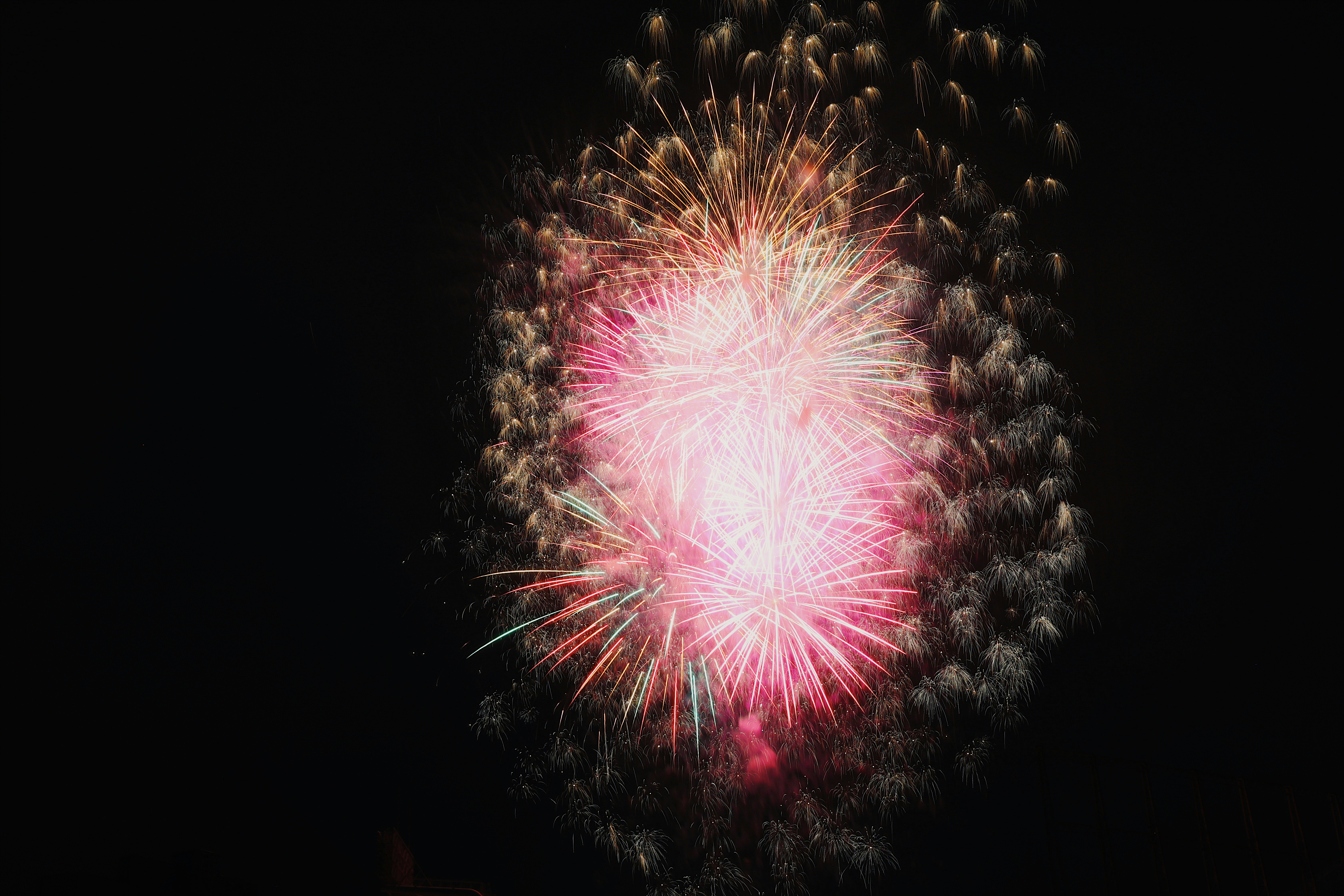 fireworks display at night